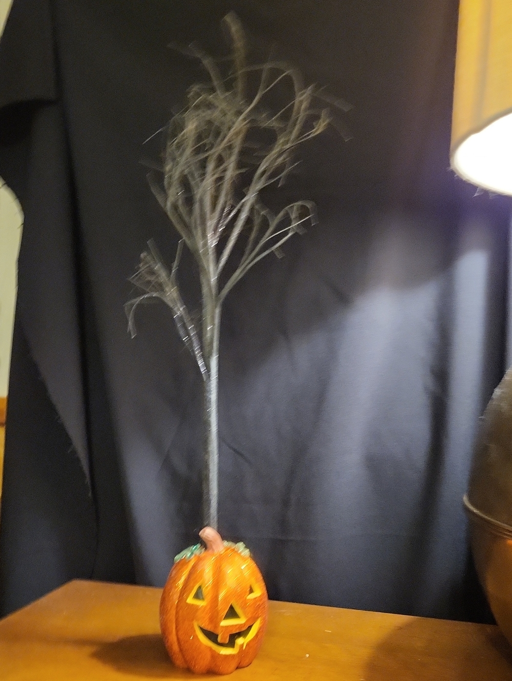Department 56 Orange Glitter Pumpkin Tree